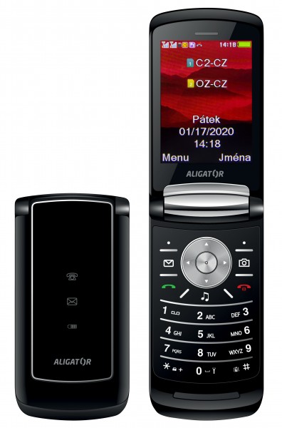 Mobilní telefon Aligator DV800 černý