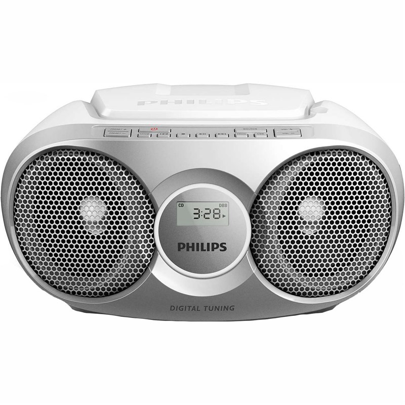 Radiopřijímač s CD Philips AZ215S stříbrný Vráceno ve 14ti denní lhůtě - kosmetické oděrky