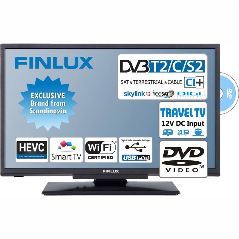Televize Finlux 24FDM5760 ..Použito - Vráceno ..Oděrky na podstavci