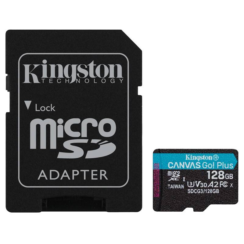 Paměťová karta Kingston Canvas Select Plus MicroSDXC 64GB UHS-I U1 (100R/10W) + adapter (SDCS2/64GB)