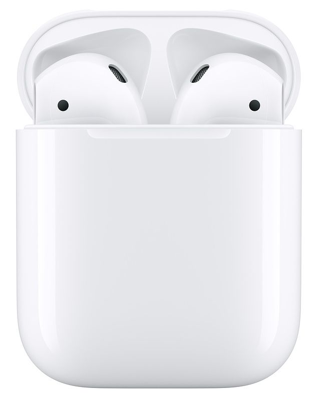 Sluchátka Apple AirPods (2019) (MV7N2ZM/A) bílá ..Použito - Vráceno ..Pouzdro vevnitř lehce ušpiněno ..Kosmetické oděrky na pouzdře ..Záruka 12 měsíců