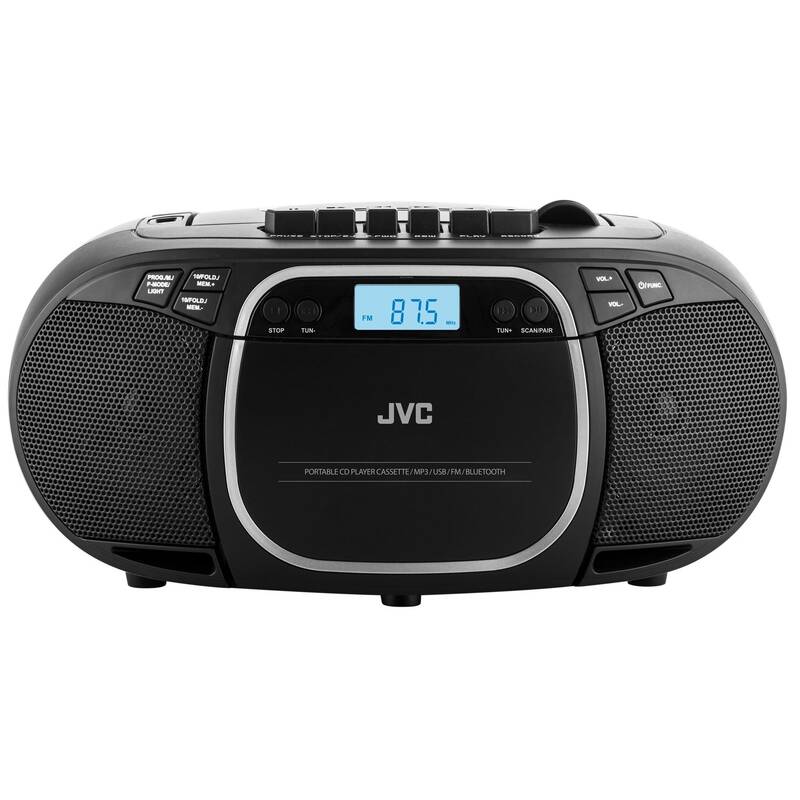 Radiomagnetofon s CD JVC RC-E451B černý ..Použito - Vráceno ..Záruka 12 měsíců