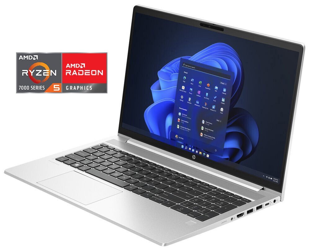 HP ProBook 455 G10/ Ryzen 5 7530U/ 8GB DDR/ 512GB SSD/ RX Vega 7/ 15,6"FHD,matný/ W11P/ stříbrný 9Y703AT#BCM