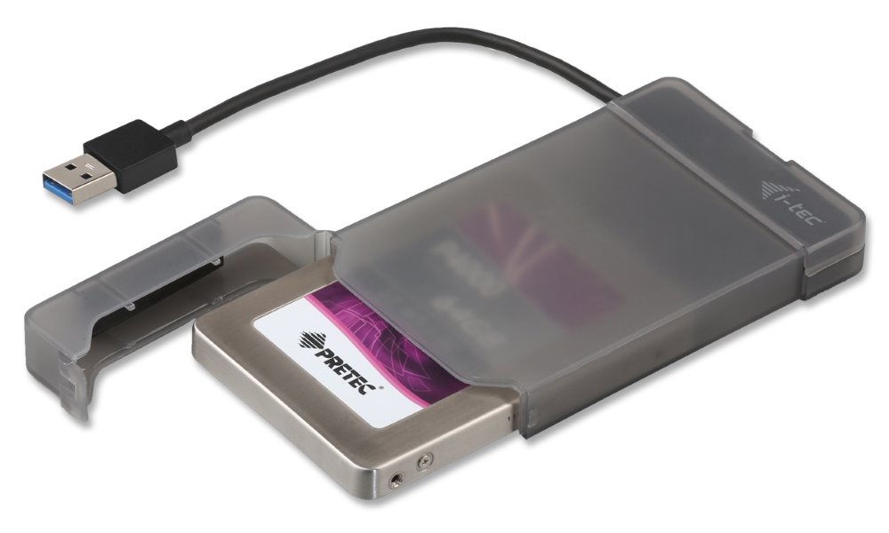 i-tec externí box pro HDD ADVANCE MySafe Easy/ 2,5" SATA/ SSD/ USB 3.0/ černý MYSAFEU313