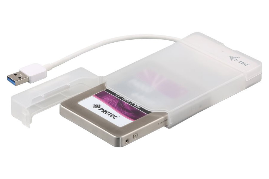 i-tec externí box pro HDD ADVANCE MySafe Easy/ 2,5" SATA/ SSD/ USB 3.0/ bílý MYSAFEU314