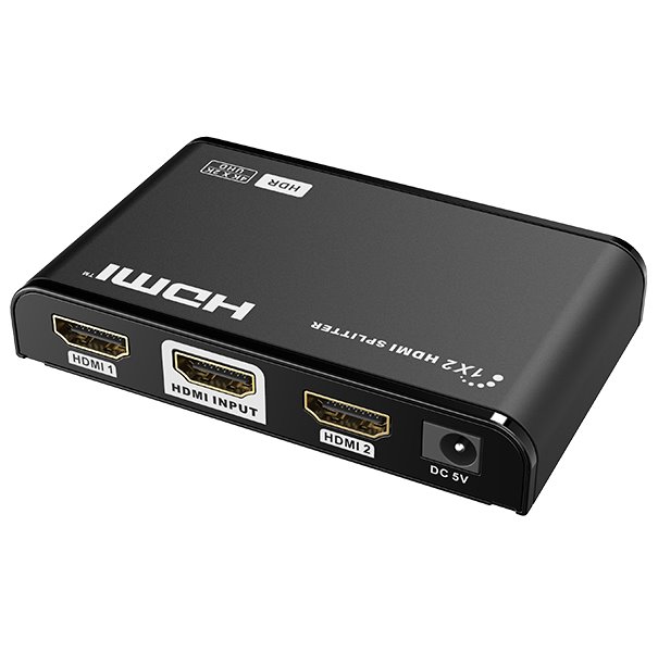 XtendLan HDMI distribucní rozbocovac, 1 vstup / 2 výstupy, 4k@60Hz HDMI-DA12E-4k