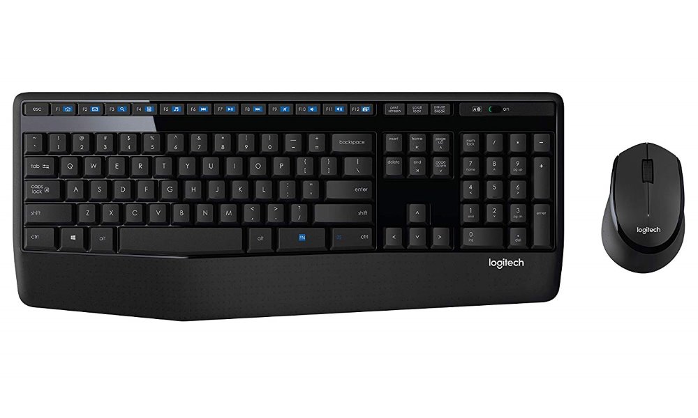 Logitech set klávesnice s myší MK345 / bezdrátový / 2,4Ghz / USB přijímač / CZ + SK / černá 920-008351