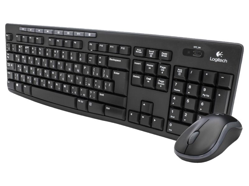 Logitech set MK270/ Bezdrátová klávesnice + myš/ 2.4GHz/ USB přijímač/ CZ/ černý 920-004527