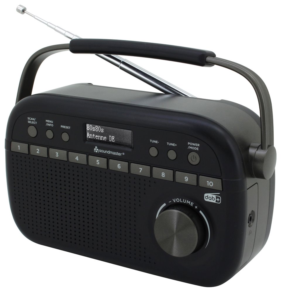 Soundmaster DAB280SW rádio/ DAB+/ UKW/ RDS/ Budík/ Hodiny/ Černé DAB280SW
