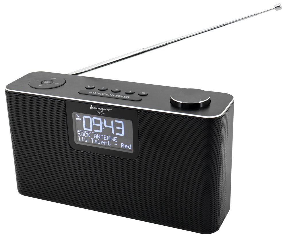 Soundmaster DAB700SW rádio/ DAB+/ UKW/ RDS/ BT/ MP3/ Budík/ Hodiny/ Černé DAB700SW