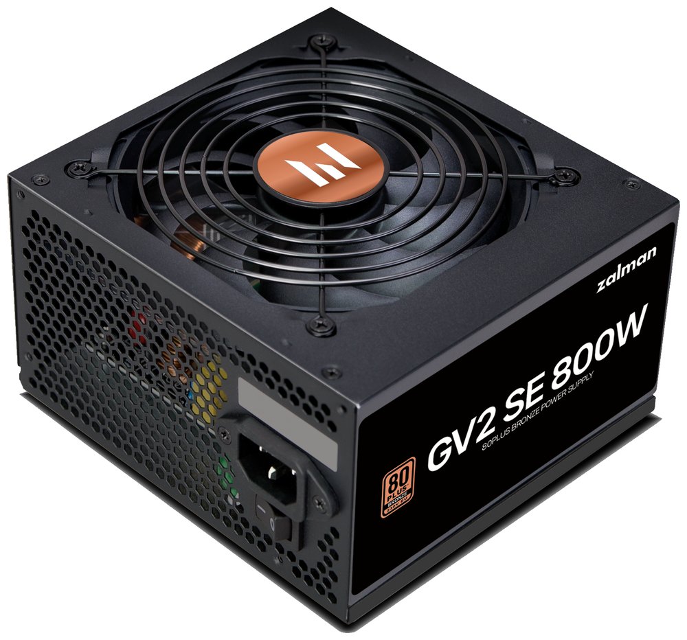Zalman zdroj ZM800-GV2SE 800W/ ATX / akt. PFC / 120mm ventilátor / 80PLUS ZM800-GV2SE