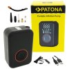 PATONA cestovní mini kompresor do auta, na kolo/ powerbank 4000 mAh/ LED SOS/ USB-A/ USB-C/ LCD PT4223