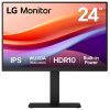 LG IPS monitor 24BA55W-B / 24" / 1920x1200 /5ms/ 16:10 / 350cd / 75Hz/HDMI / DP / USB/ repro/ výškově stav 24BA55W-B.AEU