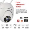 GoSmart Venkovní otočná kamera IP-800 WASP s WiFi, bílá