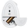 Logitech Lift for Mac Vertical Ergonomic Mouse - White   Vertikální myš, optická, 6 tlačítek, bezdrátová, Bluetooth 910-006477