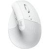 Logitech Lift for Mac Vertical Ergonomic Mouse - White   Vertikální myš, optická, 6 tlačítek, bezdrátová, Bluetooth 910-006477