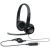 Logitech Headset Stereo H390/ drátová sluchátka + mikrofon/ USB/ černá 981-000406