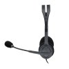 Logitech Headset Stereo H111/ drátová sluchátka + mikrofon/ 3,5 mm jack/ šedá 981-000593