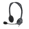 Logitech Headset Stereo H111/ drátová sluchátka + mikrofon/ 3,5 mm jack/ šedá 981-000593