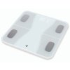 NEDIS chytrá osobní váha/ Bluetooth/ 16 měřících funkcí/ nosnost 180kg/ Android/ iOS/ ABS/ sklo/ bílá BTHPS11WT