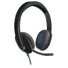 Logitech Headset Stereo H540/ drátová sluchátka + mikrofon/ USB/ černá 981-000480