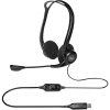 Logitech Headset Stereo PC 960/ drátová sluchátka + mikrofon/ USB/ černá 981-000100