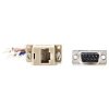 NEDIS serial adaptér/ zástrčka D-SUB 9-Pin - zásuvka RJ45/ pooniklovaný/ slonovinová kost/ blistr CCGB52821IV