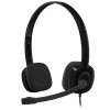 Logitech Headset Stereo H151/ drátová sluchátka + mikrofon/ 3,5 mm jack/ černá 981-000589
