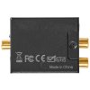 NEDIS digitální audio převodník/ vstup 1x digitální RCA / 1x TosLink/ výstup 1x (2x RCA) / 1x 3,5 mm / černý ACON2510BK