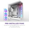 NZXT skříň H9 Flow RGB dvoukomorová ATX / 1x140 RGB mm / 1x 120mm RGB fan  / prosklená / bílá CM-H92FW-R1
