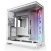 NZXT skříň H9 Flow RGB dvoukomorová ATX / 1x140 RGB mm / 1x 120mm RGB fan  / prosklená / bílá CM-H92FW-R1