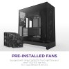 NZXT skříň H9 Flow dvoukomorová ATX / 3x140mm fan / 1x120mm / perforovaný top / proskl. bočnice, front / černá CM-H92FB-01