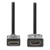 NEDIS prodlužovací High Speed HDMI 2.0 kabel s ethernetem/ 4K@60Hz/ zlacené konektory HDMI-HDMI/ černý/ bulk/ 5m CVGL34096BK50