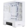 Zalman skříň P40 DS / ATX / 4x120mm ARGB fan / 2xUSB 3.0 / USB-C / displej / panoramatická / bílá P40 DS White