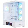 Zalman skříň P40 DS / ATX / 4x120mm ARGB fan / 2xUSB 3.0 / USB-C / displej / panoramatická / bílá P40 DS White