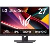 LG monitor 27G610A-B  IPS 27"/ 2560x1440 / 200Hz/ 400cdm / 1ms/ 1000:1/DP/HDMI/AMD FreeSync/výškově nastavitelný 27G610A-B.AEUQ