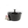 Hrnec s poklicí Lamart LT1209 IRON  ..Vystaveno na prodejně ..Odštíplý smalt na poklici ..Odštíplý smalt vevnitř hrnce ..Záruka 12 měsíců