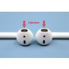 Sluchátka Apple AirPods (2019) (MV7N2ZM/A) bílá  ..Použito - Ušpiněno ..Vrypy na sluchátcích ..Levé sluchátko zažloutlé ..Záměna krabičky ..Oděrky na pouzdře ..Záruka 12 měsíců