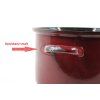 Hrnec SFINX STANDARD BORDO 26 cm, 8,5 l  ..Na více místech oprýskaný smalt
