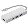 USB Hub Hama USB-C/2x USB, USB-C, HDMI stříbrný  Vráceno ve 14ti denní lhůtě