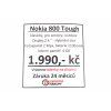 Mobilní telefon Nokia 800 Tough černý  Vráceno-oderky na displeji
