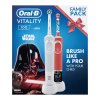 Set zubních kartáčků Oral-B Vitality 100 D100 Adults White CA + D100 Star Wars  Nepoužito - Rozbaleno - Poškozená krabice