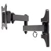 NEDIS nástěnný držák pro LCD a TV/ 13 - 27 "/ nosnost 15 kg/ náklon ± 20°/ otáčení 180°/ kloubový (3 klouby) TVWM1510BK