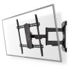 NEDIS nástěnný TV držák/ 43 - 100"/ nosnost 70 kg/ polohovatelný/ ocel/ černý TVWM6570BK