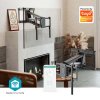 NEDIS nástěnný TV držák/ 37 - 75"/ nosnost 35 kg/ motorizovaný/ otočný/ vdálenost od stěny 48,5 cm/ DO/ ocel/ černý TVWM5880BK