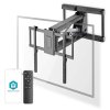 NEDIS nástěnný TV držák/ 37 - 75"/ nosnost 35 kg/ motorizovaný/ otočný/ vdálenost od stěny 48,5 cm/ DO/ ocel/ černý TVWM5880BK
