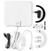 NEDIS aktivní pokojová DVB-T/T2 anténa/ FM / UHF / VHF/ rozsah příjmu 0-25 km/ LTE700/ zesílení 30 dB/ ABS/ bílá ANIR2502BK700