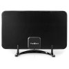 NEDIS aktivní pokojová DVB-T/T2 anténa/ FM / UHF / VHF/ rozsah příjmu 0-25 km/ LTE700/ zesílení 26 dB/ ABS/ černá ANIR2501BK700