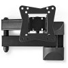 NEDIS nástěnný držák pro LCD a TV/ 10 - 32"/ nosnost 30 kg/ náklon ± 15°/ otáčení 180°/ kloubový (3 klouby) TVWM31BK