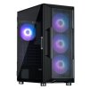 Zalman skříň I3 Neo ARGB black / ATX / 4x120 ARGB fan / 2xUSB 3.0 / 1xUSB 2.0 / prosklená bočnice / mesh panel / černá i3 Neo ARGB Black